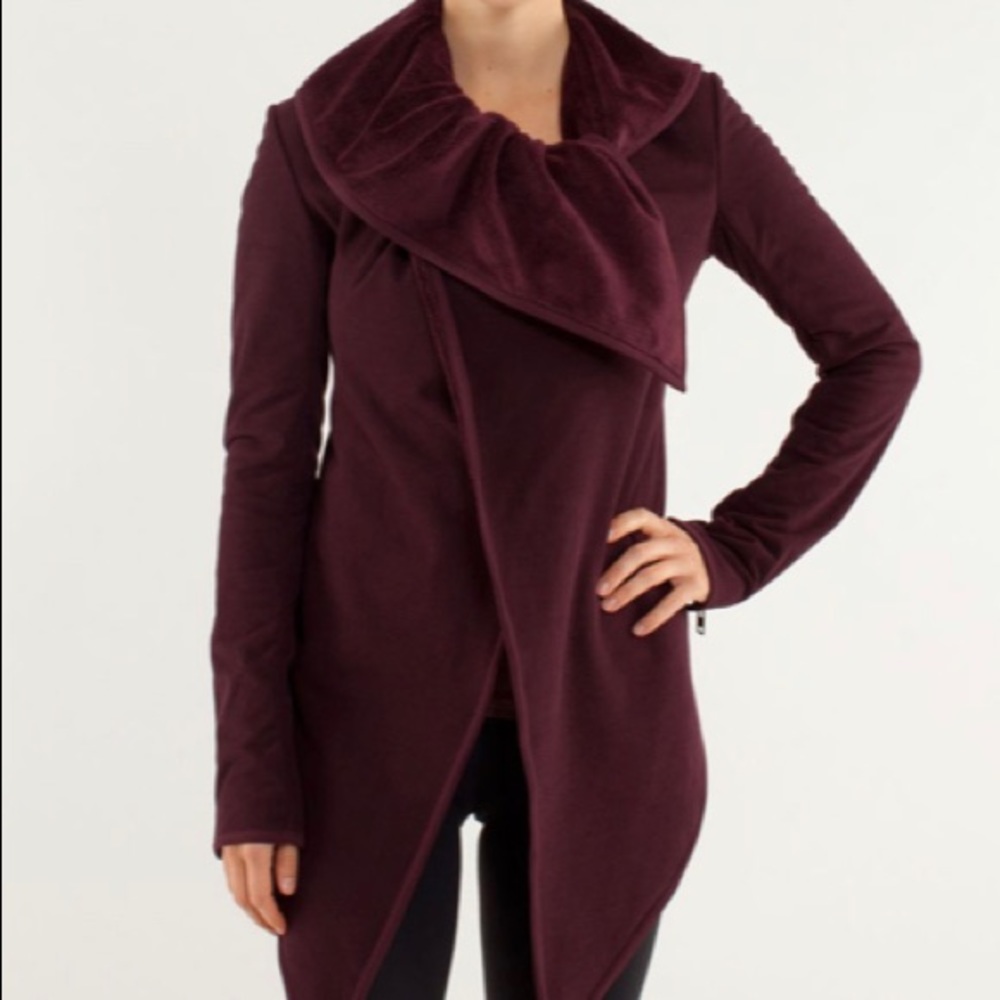 Lululemon Presence Of Mind Jacket Bordeaux Drama Size 4